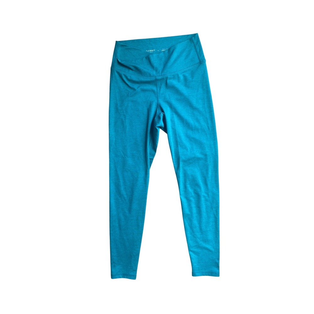 Old Navy Cloudcomfy Extra High Rise Leggings Teal Heather Womens Small S Yoga